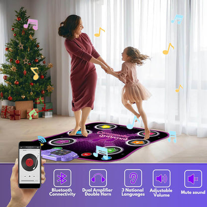 Light Dance Mat with Bluetooth Music