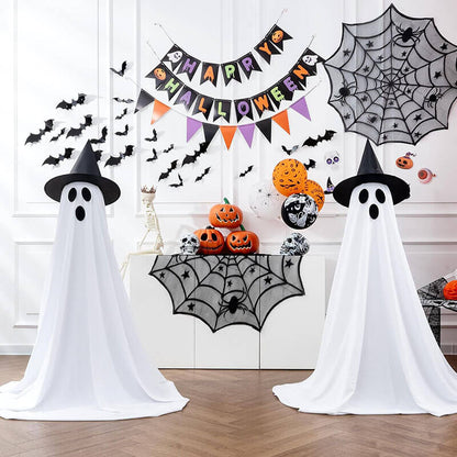 2 Packs Height Adjust Halloween Ghost Lights