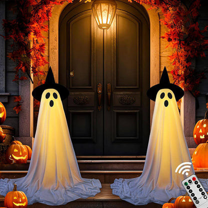 2 Packs Height Adjust Halloween Ghost Lights