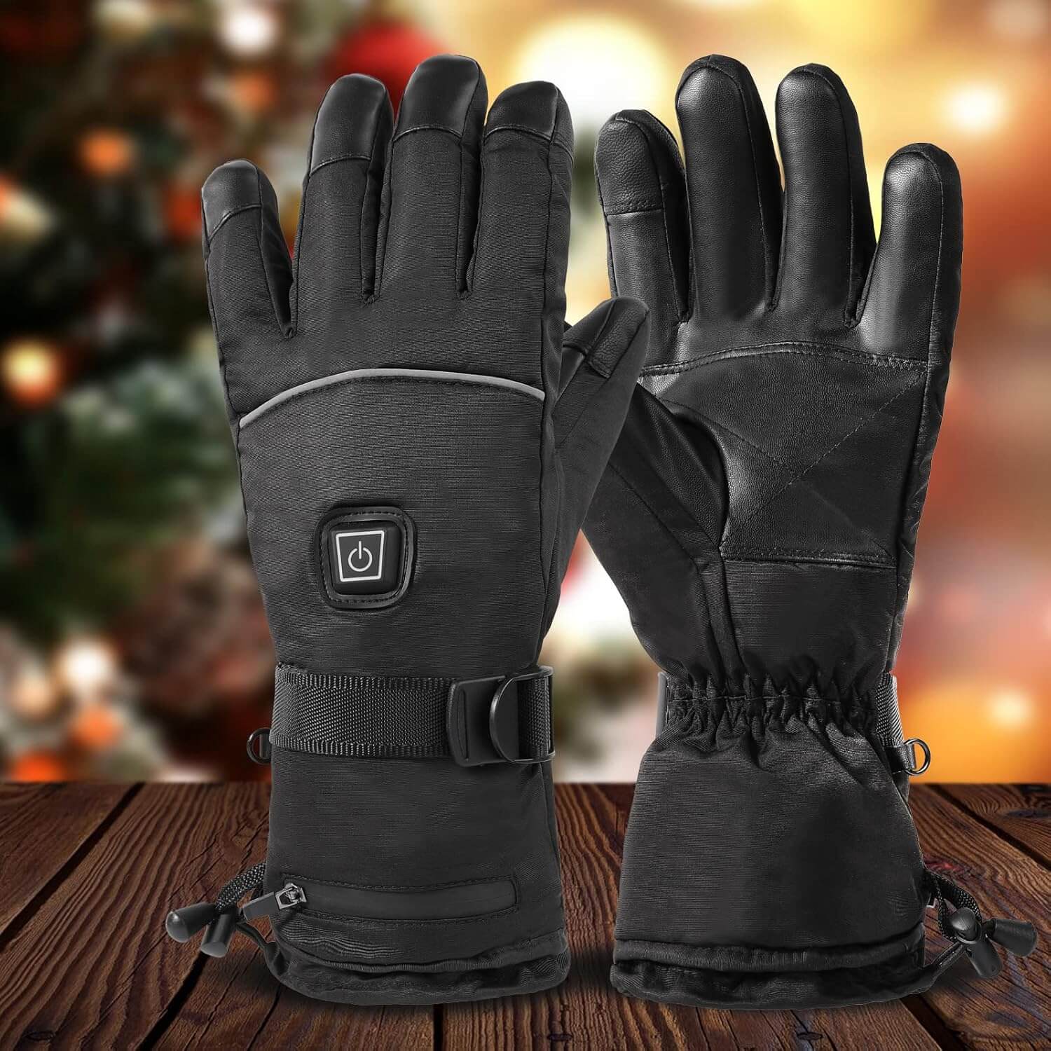 ueeway Leather Rechargeable Heated Gloves