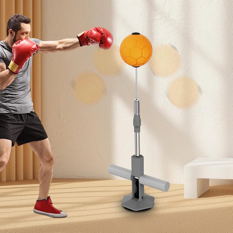 Stand-up Boxing Reaction Ball with Free Gloves