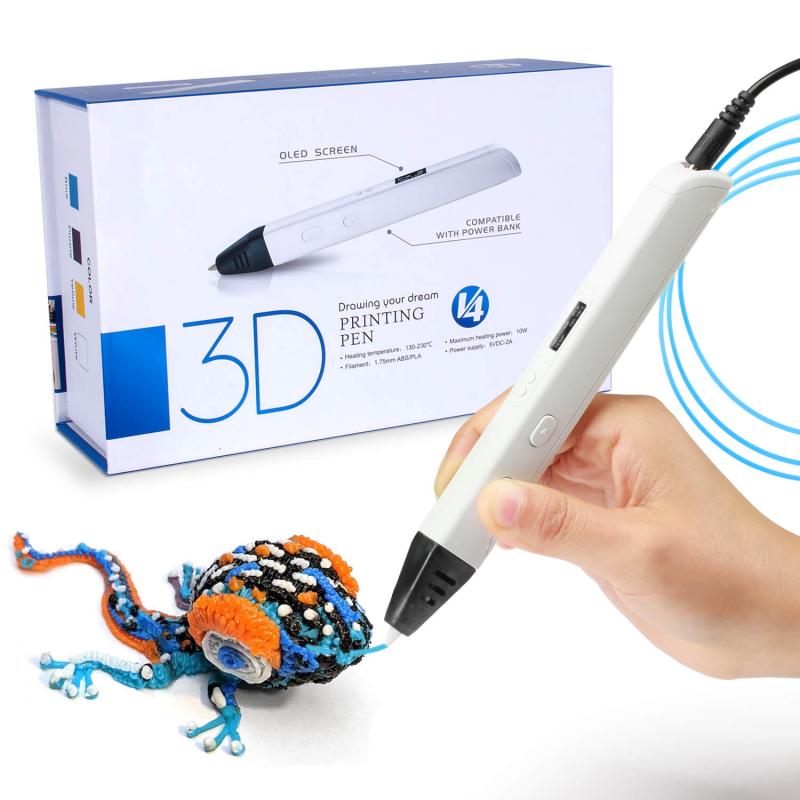 ueeway 3D Printing Pen Pro with 10pcs PLA Filament