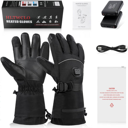 Leather Rechargeable Heated Gloves